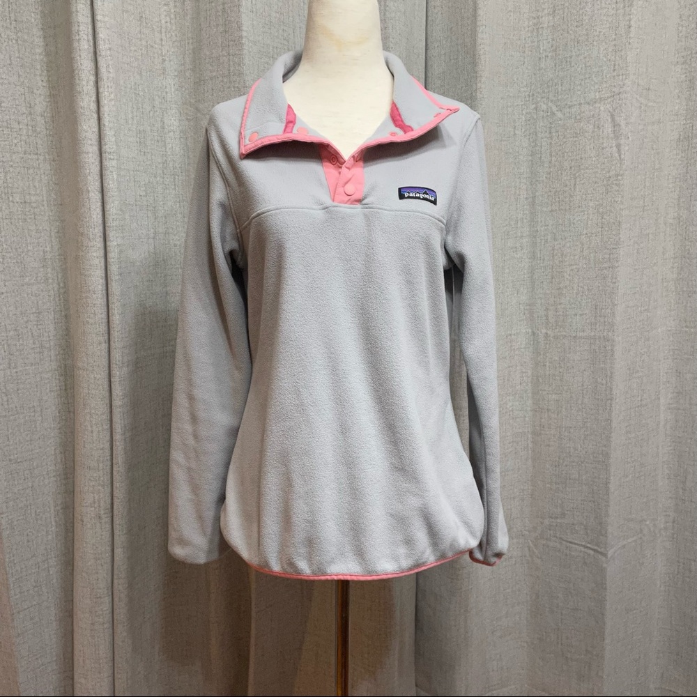 Patagonia Button Up Gray Light Weight Sweater